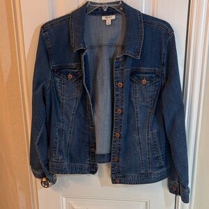 Style & Co. Medium Blue Jean Jacket